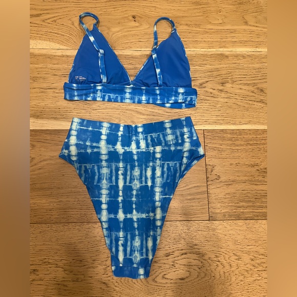 Aerie Blue and White Tie-Dye Bikini - Picture 4 of 8
